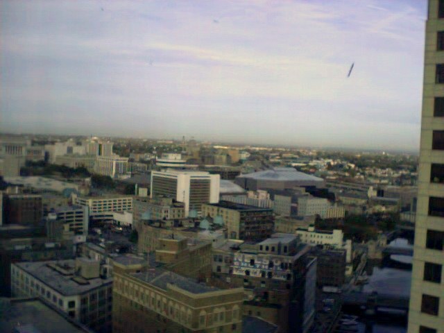 LOOKING OUT AT HYATT AREA